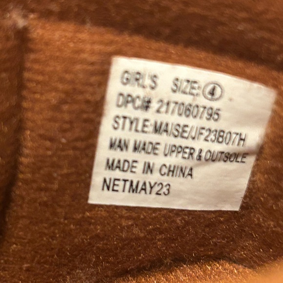 Carter's Tan Suede Fringe Boots - Picture 9 of 9